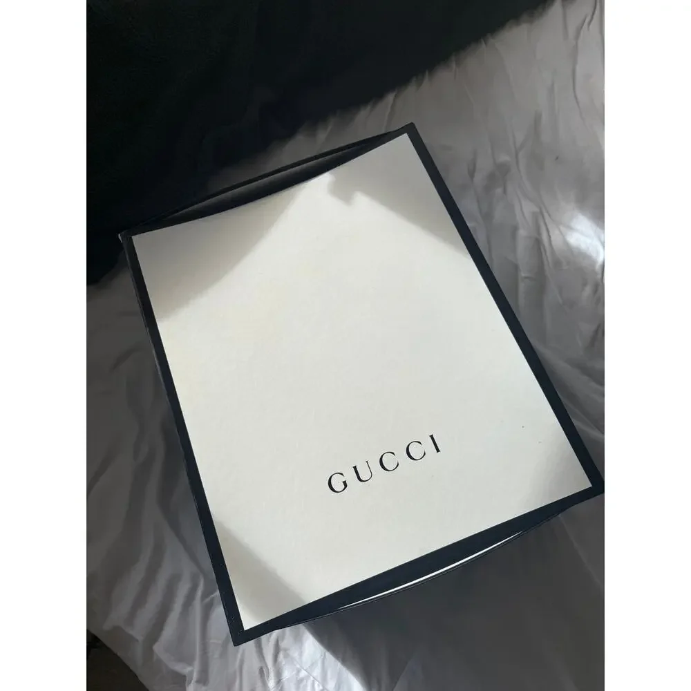 Gucci GG Emblem large briefcase navy blue